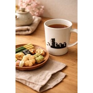 Vintage Japan Penguin Whale‎ Mug Minimalist Black White Animal Whale Hot Tea Cup